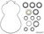 8" Portal Gear Lift Seal and Bearing Rebuild Kits - Dual Idler - 0.7 - Seal & Bearing Rebuild Kit for 1 Portal Box -