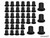 Polaris RZR 900 A-Arm Bushings - OEM - UHMW - Style B - 2015