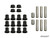 Polaris RZR XP 1000 A-Arm Bushings - UHMW - OEM - Style B -