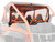 Honda Talon 1000 Rear Windshield - 4 Seat - Standard Polycarbonate - Clear
