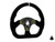 Suede Ballistic "D" UTV Steering Wheel - Red