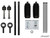 Polaris Ranger XP 900 Heavy-Duty Tie Rod Kit For SuperATV 2" Offset A-Arms -