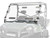 Polaris Ranger 800 Vented Full Windshield - Scratch Resistant Polycarbonate - Clear