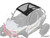 Polaris RZR Trail 900 Tinted Roof - Scratch Resistant Polycarbonate - Light Tint