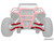 Polaris RZR Trail S 900 High Clearance 1.5" Forward Offset A-Arms - Excludes Ball Joints - Red