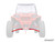 Polaris RZR XP Turbo High-Clearance A-Arms - Non-Adjustable - Lower - Heavy-Duty 4340 Chromoly Steel - Red