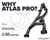 Can-Am Commander 1000 Atlas Pro 1.5" Forward Offset A-Arms - Standard Duty Ball Joints
