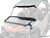 Polaris General XP 1000 Flip-Down Glass Windshield - Driver & Passenger Side Wipers