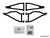 Polaris RZR XP 900 High Clearance 1.5" Forward Offset A-Arms - Heavy-Duty 4340 Chromoly Steel - White