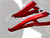 Polaris RZR XP Turbo High Clearance Boxed A-Arms - Excludes Ball Joints - Red