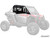 Polaris RZR XP Hard Cab Enclosure Upper Doors - Light Tint Rear Windshield