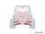 Polaris RZR XP Turbo High Clearance Boxed A-Arms - Heavy-Duty 4340 Chromoly Steel - Red
