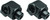 Kuryakyn Splined Peg Adapters BMW Rear Blk 3899