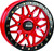 DragonFire Racing Typhon Wheel 14X7 4/156 5+2 +10 Machined Red 523203