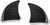 Kuryakyn Tri-Line Inner Fairing Cover Plates Gloss Black 6979