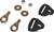 DragonFire Racing Quick-Release Snap Hook Harness Tab Kits - 2 in. 521298