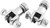 Bikers Choice L72-98 Big Twin/XL Chrome Footpeg Clevis With Hardware 1/2-20 Male Peg (Pair) 150860