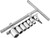 BikeMaster 3/8in Drive T-handle Set (8mm/10mm/12mm/13mm/14mm/17mm/#2 Phillips) 151547