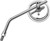 BikeMaster 3in Adjustable Round Mirror 10mm - Each - Chrome 600802