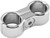 Bikers Choice Chrome Plain Oil Hose Separator For 2 Hoses 489604