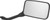 BikeMaster Superbike GX Mirror 10mm - Right - Black 600036