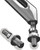 Kuryakyn Mirror Adapter Metric Chrome 1411