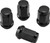 QuadBoss Lug Nuts 12x1.5 - 17mm-Od - Black - Box of 4 608932