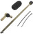 QuadBoss Polaris RZR XP 1000 EPS 15-18 Steering Rack Tie Rod Assembly Kit - Left Inner & Outer 411595
