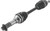 QuadBoss 00-02 Yamaha YFM400 Kodiak 4x4 (03) Front Left Side Rugged Axle 609242