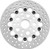 Twin Power 84-17 Big Twin Exc 11.8 and Lug Mount 84-13 XL Front 11.5 Floating Rotor W/Holes Silver 666835