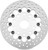 Twin Power 08-13 FLH FLT 08-16 FLHR 6-17 DYNA Front 11.8 Floating Rotor With Holes Silver 666823