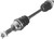 QuadBoss 06-11 Polaris Hawkeye 300 2x4 Rear Left Replacement Axle 609453