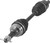 QuadBoss 00-05 Honda TRX350FE FourTrax Rancher 4x4 ES Front Left Replacement Axle 609376