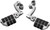 Kuryakyn Dually ISO Pegs With 1inch Clamp Chrome (Pair) 7980