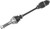 QuadBoss 2009 Polaris Ranger 700 6x6 EFI Middle Replacement Axle 609457