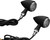 Kuryakyn Torpedo Indicator LED Amber/Red Lights Rear Run-Turn-Brake Matte Black 2509
