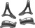 Kuryakyn Quick Release Attachment Point Kit 14-Up Touring Models Black 7089