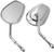 Bikers Choice Chrome Tapered Short Stem Mirrors Pr 482008