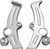 Kuryakyn Boomerang Frame Covers For 00-07 Softail Chrome 7851
