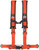 DragonFire Racing Harness- H-Style- 4-Point- 2in Buckle- Orange 521405