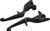 Kuryakyn Trigger Lever Set 08-13 Touring Cable Gloss Black 1846