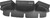 Kuryakyn Batwing Fairing Pouch Bag 96-13 Black 5212