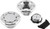 Kuryakyn Flush Mount Gas Caps Non-Vented Chrome 8310