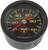Bikers Choice 0-100 PSI Oil Pressure Gauge Black Face Black Bezel Liquid Filled Universal Custom 496460