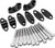 BikeMaster Aluminum Handlebar Risers 1-1/8in - Black 151989