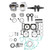 Kawasaki Brute Force 750 KVF750 05-11 (Non-EPS) Complete Engine Rebuild Kit