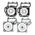 Kawasaki Teryx 750 KRF750 2013 Complete Top End Gasket Kit