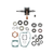 Yamaha Blaster 200 YFS200 Complete Bottom End Rebuild Kit 1988-2006