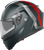 Agv Streetmodular Helmet - Resia - Matte Gray/Silver/Red - Small 2118296002006S