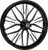 Performance Machine (Pm) Wheel - Nivis - Front - Dual Disc/Without Abs - Black/Contrast Cut Platinum - 21X3.5 1202-7106R-NVSAJAP-B